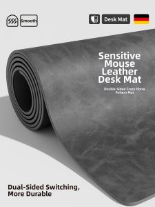 Oversized Desk Mat for Office and Gaming Leather Mouse Pad