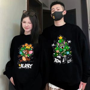 PAZHAOLANG | Plus Size Christmas Themed Couple Hoodie