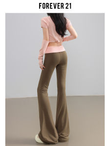 High Waist Micro Flared Yoga Pants Womens Slim Fit Casual Sport Pants Forever 21 Spliced Bell Bottoms Vintage Style
