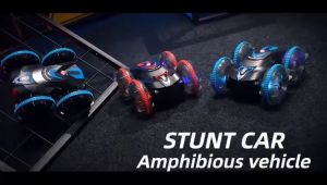 2.4 GHz waterproof remote-controlled ship amphibious remote-controlled vehicle all terrain RC stunt vehicle
