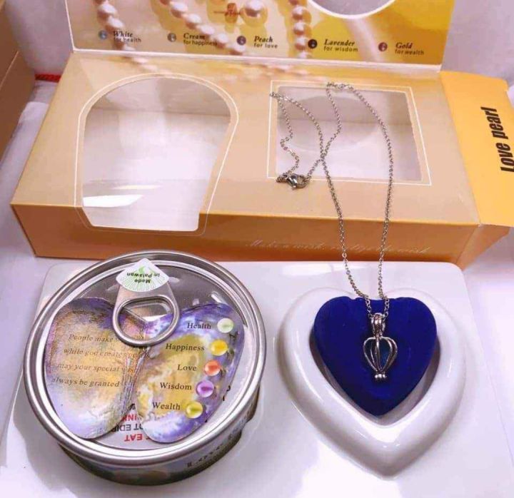 Lavanaya Silver Love Wish Pearl Kit - Harvest Your Own Pearl - Great Gift  by Kiss Me : Amazon.in: Jewellery