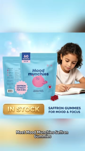 SG Ready Stock Mood Munchies Kids Gummies | Saffron for Calm & Focus