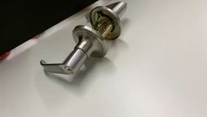 MANGA Three bar handle lock zinc alloy indoor door lock silent lock cross-border lock three bar handle lock bathroom door lock Door Knob Locks Black Handle Lock Silent Zinc Alloy Lever Type Stainless Steel Lockse With Lock Core Latch And Key