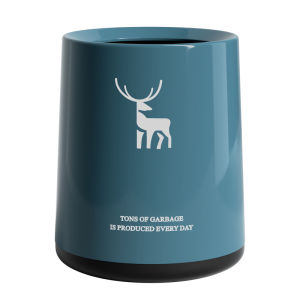 Cute Mini Desktop Trash Can Office Table Tea Table Special Home Use Small Size Living Room round Barrel Shape Storage Bucket