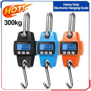 300kg Electronic Scales Weight Hanging Scale Heavy Duty Weight 100 150 Kilo 250kgs For Pig 200kgs Crane Scale Industrial Lcd Digital Electronic Hanging Hook Scale