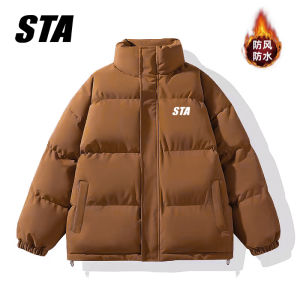 STA Flagship Store Snake Year Wine Red Winter down Cotton Jacket Thickened Couples Coat Men Women Bread Outerwear
