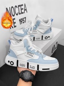 CVPAJ | Thick Warm High-top Canvas Shoes Water-resistant Slip-resistant