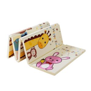 Thickened Folding Childrens Crawling Mat Baby Home Bedroom Anti-Noise Foam Floor Mat Baby Activity Mat Play Mat Pink