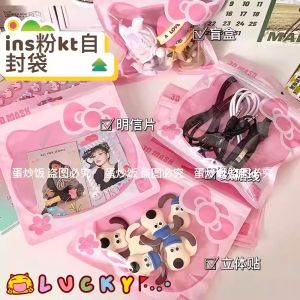 Sanrio KT Thickened Large Capacity Self-Sealing Cartoon Snack Packaging Storage Bag Home Organization Tool from China