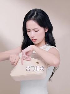 Double-Layer Cushion Foundation & Powder - 12H Waterproof Natural Finish Full Coverage with Moisturizing Formula Travel-Friendly