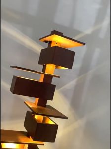 Đèn đứng sàn Bắc Âu Đèn cây decor gỗ óc chó decor trang trí mọi không gian