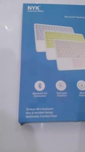 Keyboard Bluetooth Touchpad Rechargeable - NYK K60 Keyboard All in One
