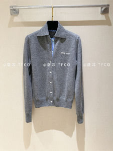 High Quality Soft Skin-friendly Premium Cashmere Knitted Open Cardigan Sweater Collared Korean Style Commute Fashion Womens Wear