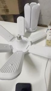 185w หลอดไฟ 6 แฉก หลอดไฟพัดลม สีขาว LED พับได้ 3 ระดับ *พัฒนาบรรจุภัณฑ์ใหม่