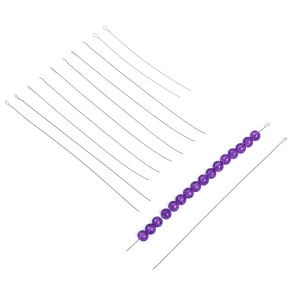2 ชิ้น 0.3/0.4/0.5/0.6/0.7 สเตนเลสสตีลลูกปัดเข็ม สำหรับ เครื่องประดับทำเครื่องประดับลูกปัด