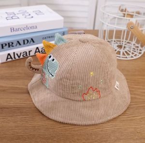 CAE - Topi Anak 1-3 Tahun Laki Perempuan Dino Bordir 3D Bucket Hat Import