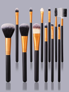 ชุดแปรงแต่งหน้า 1/4/12/17 ชิ้น รวมถึงฝาครอบแปรงแต่งหน้า ฟองน้ำแต่งหน้าแบบไม่เหนียวเหนอะหนะ และกระเป๋าเก็บแบบพกพา