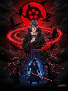 Bandai | Tranh Gắn Đá-Naruto Itachi Uchiha DIY Anime Khảm Tác Phẩm Nghệ Thuật Hình Tròn/Kim Cương Vuông Handmade Trang Trí Nhà Sáng Tạo Quà Tặng