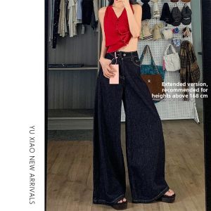 YUXIAO | Slim Fit Denim Jeans for Pear Shaped Plus Size Women