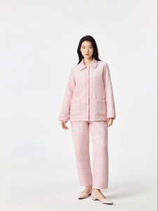 Purcotton | Flannel Padded Thermal Cotton Home Wear Set