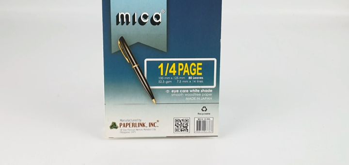 Pad Paper (Mica) Quiz Pad 1/4 size 100 mm x 125 mm 80 leaves 60 gsm -  Supplies 24/7 Delivery
