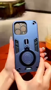 Casing Hp Vivo Y33A / Y33T / Y33S Ring Case Robot Carbon Fiber Ring 360 Pro Camera Cover Handphone