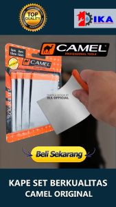 Skrap/kape/scraper set 4 pcs camel Asli Original 100% High Quality - Kape Set 4pcs Camel - Skrap/kape/scraper Kape Set Camel / Scraper Camel Set 4 Ukuran / Share: kape set camel 4pcs / kape set 4pcs camel