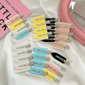 🔥🔥Roman Holiday Cute Seamless Hair Clip Traceless Hair Clip Women Girls Women Side Hair Clip DIY Duckbill Clip Bangs Hairpins Clip Korean Headwear Hair Accessories Makeup Hair Tools