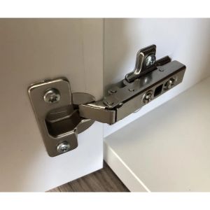 1/2/4/6Pcs Cabinet Hinges with Screws Stainless Steel Hinges For Furniture Full Overlay Mute Cabinet Door Cupboard Hinges