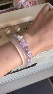 Vòng Tay Amethyst Nhạt Hợp Mệnh Thổ Mệnh Hỏa Khóa Bạc 925 Cao Cấp - Tăng Cường Tâm Linh Giảm Căng Thẳn -Bluegems
