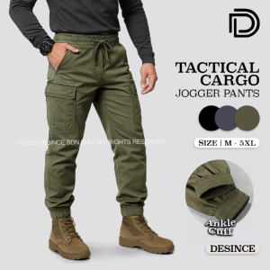 🇲🇾 DESINCE Men Casual Tactical Pants Military Trousers Multi Functional Pocket Work Pant Seluar Panjang Lelaki MP 061