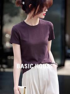 Basic House | Slimming Summer Wear Ice Silk T-Shirt