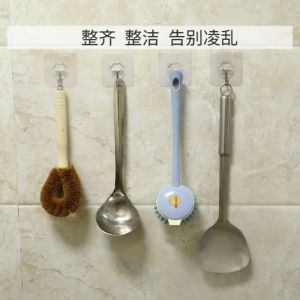 ตะขอแขวนติดผนัง แบบใสที่แขวนติดผนัง  ตะขอแขวนผนังอเนกประสงค์ รับน้ำหนักได้เยอะ คุณภาพดี ลอกไม่ทิ้งคราบ ไม่ต้องเจาะ ไม่ขึ้นสนิม100% hooks hanging ทีแขวนผนังตะขอแขวนในห้องน้ำ