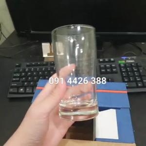 Cốc thủy tinh cafe đá cong 240ml bộ 6 cái