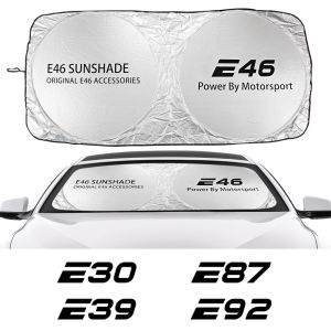 Tấm Che Nắng Kính Chắn Gió Ô Tô BMW Chống Tia UV Phụ Kiện Phủ Vải Bạc Dành Cho Các Dòng Xe E39 E46 E60 E90 E30 E34 E36 E53 E61 E62 E70 E87 E91 E92 E93