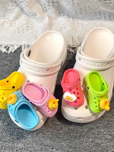Mini Detachable Cute Slippers Flower Accessories Simulation Hole Shoe Parts Decorations DIY Craft Supplies for Footwear