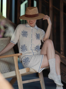DANTING | Elegant and Leisure Summer Short Sleeves and Shorts Outfit Set
