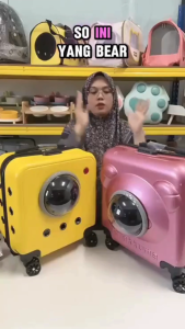 Beg Troli untuk Haiwan Peliharaan / Pet Carrier Luggage with Universal Wheel / Travel Bag / Cat&Dogs