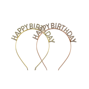 Party Things Happy Birthday Girl Headband Sweet Girls Birthday Party Tiara Styling Princess Crown