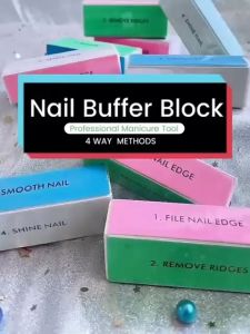 ALOBEAUTY - Aksesori Manikur 4 Langkah: Manicure Sponge & Penghalus Kuku