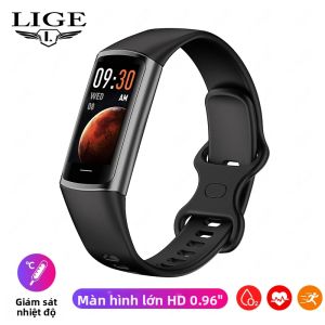 LIGE | Đồng Hồ Thông Minh LIGE Dành Cho Nam Và Nữ Chống Nước Đo Nhịp Tim Huyết Áp Và Thân Nhiệt Tương Thích Với iOS Và Android