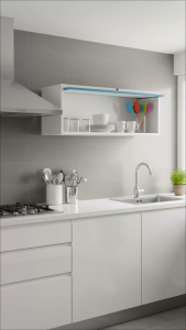 [จัดส่งพร้อมติดตั้งฟรี] KIOSK ตู้แขวน HANGEN บานเปิด-ยาว 100cm  มีใบกำกับภาษี