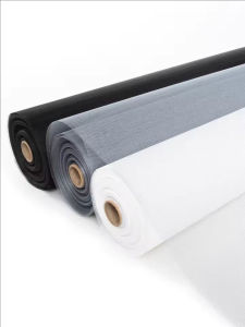 Durable Window Screen Mesh Adjustable Anti-mosquito/Insect Fiberglass Screen Door Mesh DIY Replacement Kit for Patio Porch Door