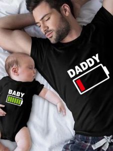 Summer Casual Cotton Short Sleeve T-Shirt Family Matching Clothes Baby Photography Outfit Three Generations Matching Sets