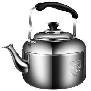 High-End Large Capacity 304 Stainless Steel Food Grade Home Gas Eletric Stove Whistling Kettle Kitchen Cooking Utensils