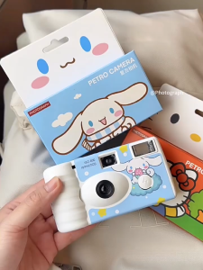 [Ready Stock] Cinnamoroll Disposable Film Camera with 18 Color Flims - Cute 35mm Vintage Camera for Graduation Birthday Gift
