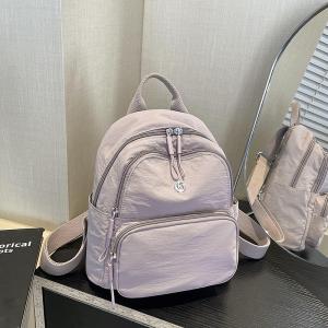 Cute Mini Outdoor Backpack Casual Waterproof Womens Bag Korean Version New Model Soft Nylon Material Leisure Travel Bag