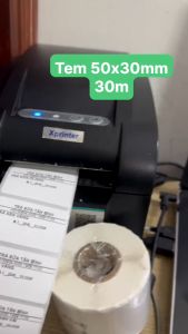 5 CUỘN Tem Trà Sữa 50x30 - decal tem dán 5x3 cm 900 tem 30m