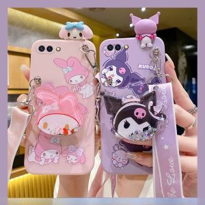 Cute Oppo R11 plus Phone Case Silicone Crossbody Ppapu Kuroko Creative Personality Cartoon Design Oppo R9s R11s Protective Shell