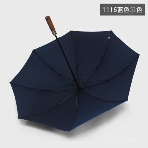 Large Automatic Long Handle Umbrella 122cm Windproof Waterproof Mens Double British Style Rainproof Vintage Iron Shaft Umbrella